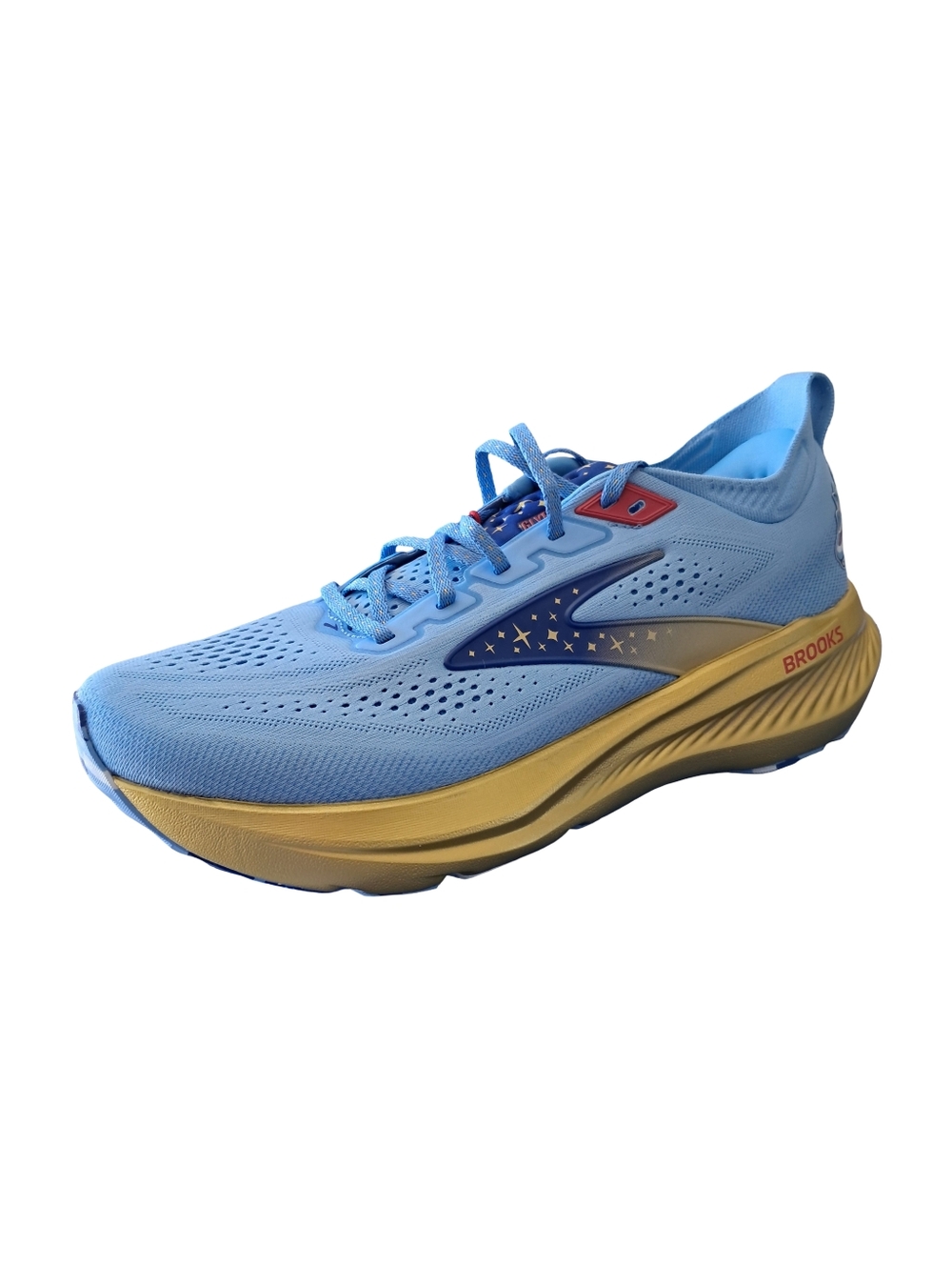 Brooks Glycerin 23 X Disney Genie Aladdin Mens Running Shoes Size 10.5 Blue Gold - Picture 6 of 10